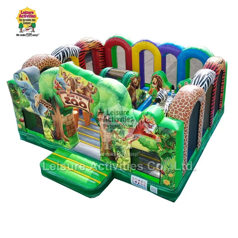 Vá para o Playground do Zoo Multiplay Bouncy Castle