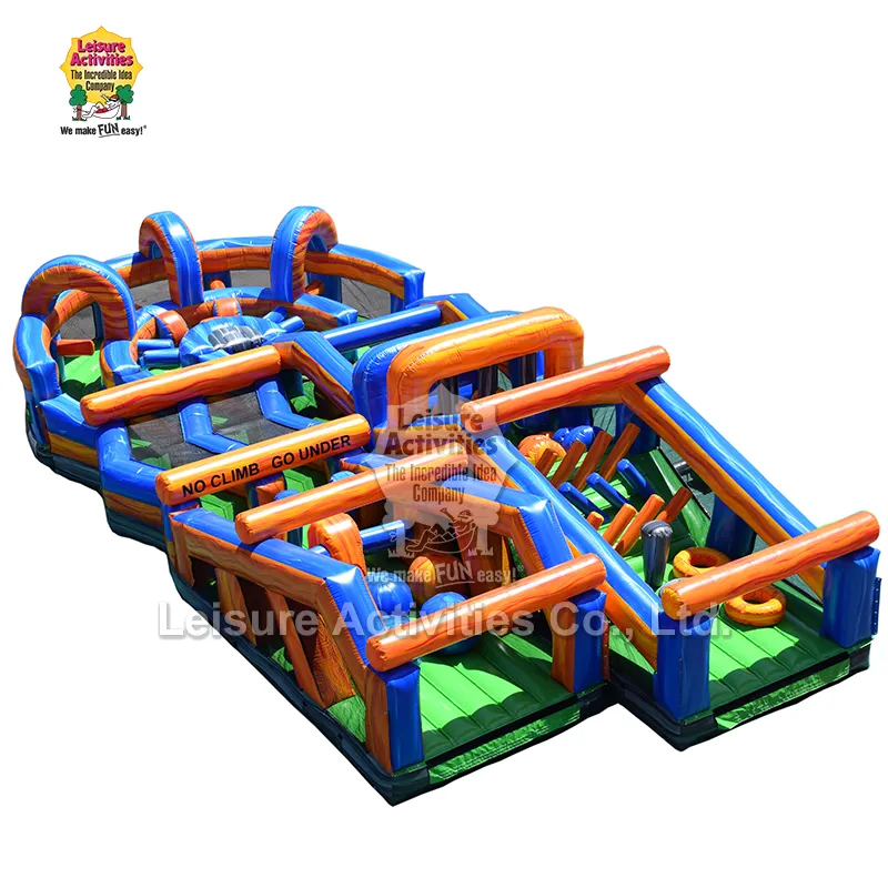 Pista de obstáculos inflável Mega Obstacle Run