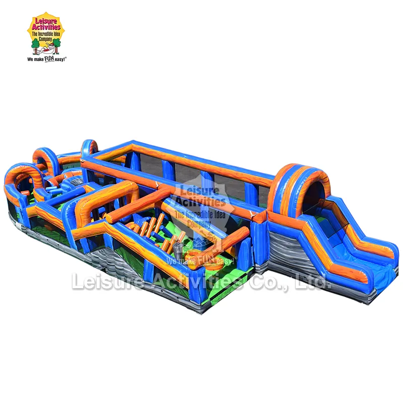 Pista de obstáculos inflável Mega Obstacle Run