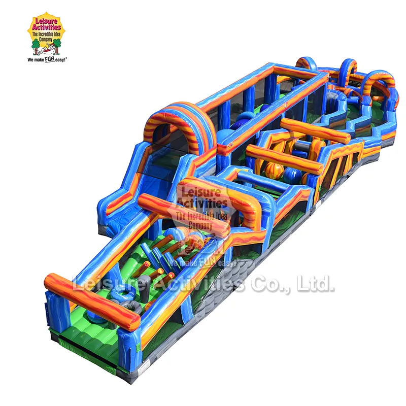 Pista de obstáculos inflável Mega Obstacle Run