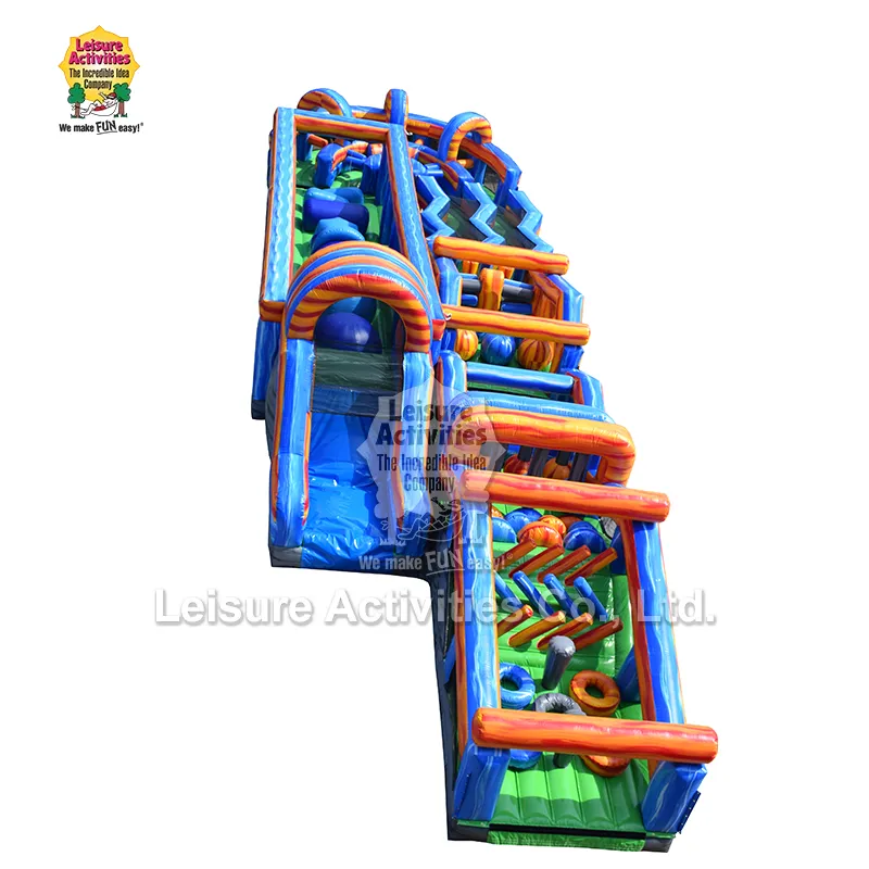 Pista de obstáculos inflável Mega Obstacle Run