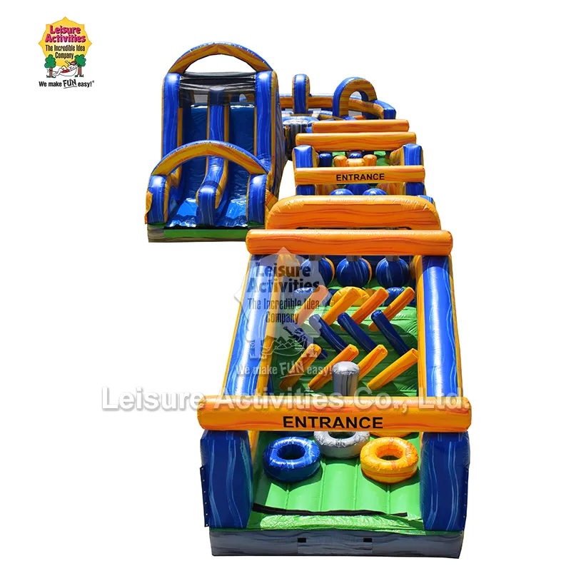 Pista de obstáculos inflável Mega Obstacle Run