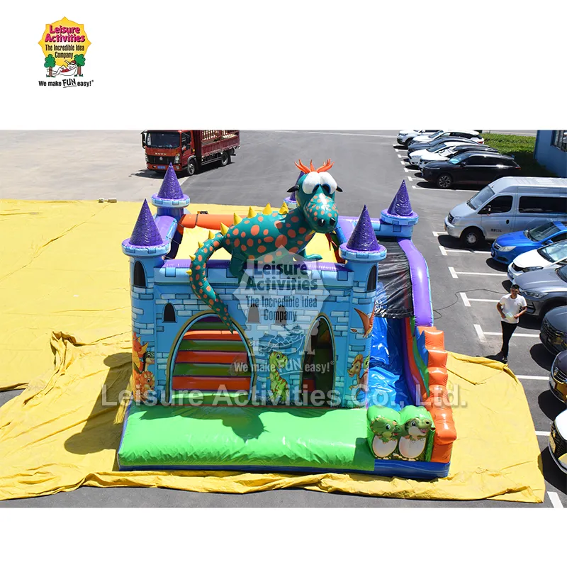 Dragão inflável Multiplay inflável padrão dos castelos com corrediça