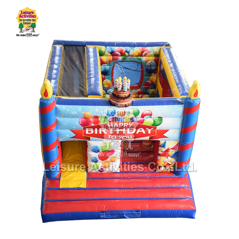 Feliz aniversario dos castelos Bouncy Multiplay infláveis padrão