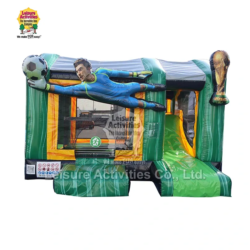 Castelos Bouncy de futebol Multiplay infláveis padrão Castelos Bouncy de futebol Multiplay infláveis padrão