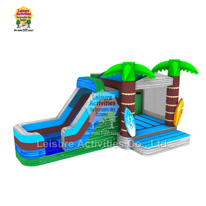 Castelos saltitantes multiplay super infláveis tropicais